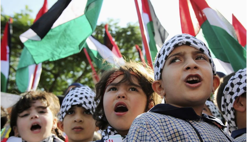 por_niños palestinos en la franja de gaza